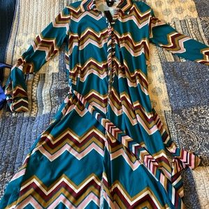 Midi length shirt dress